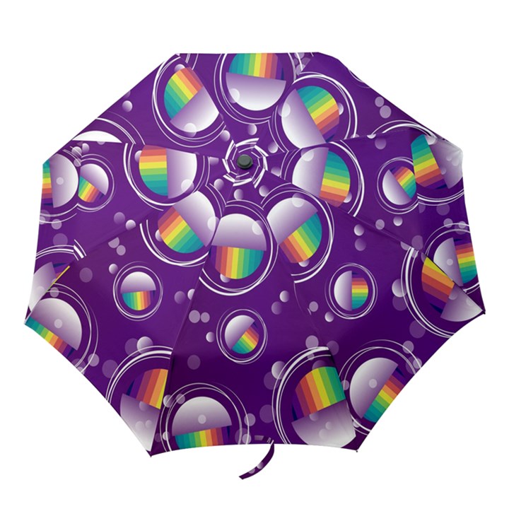 Non Seamless Pattern Background Folding Umbrellas