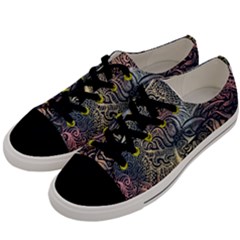 Zentangle Deer Women s Low Top Canvas Sneakers by 100rainbowdresses