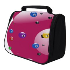 Billiard Ball Ball Game Pink Full Print Travel Pouch (small) by HermanTelo