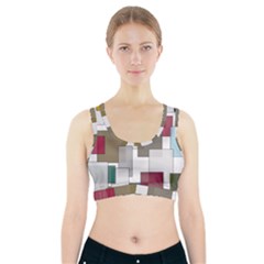 Wallpaper Texture Plaid Sports Bra With Pocket by HermanTelo