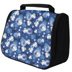 White Flowers Summer Plant Full Print Travel Pouch (big) by HermanTelo