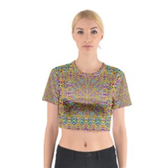 Pearl And Pearls And A Star Festive Cotton Crop Top by pepitasart