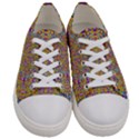 Pearl And Pearls And A Star Festive Women s Low Top Canvas Sneakers View1