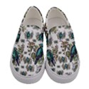 Blue Birds Of Happiness - White - by LaRenard Studios Women s Canvas Slip Ons View1