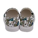 Blue Birds Of Happiness - White - by LaRenard Studios Women s Canvas Slip Ons View4