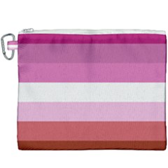 Lesbian Pride Flag Canvas Cosmetic Bag (xxxl) by lgbtnation