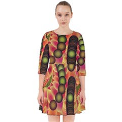 Abstract Background Digital Green Smock Dress by HermanTelo