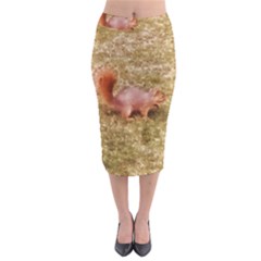 Squirrel Midi Pencil Skirt by Riverwoman