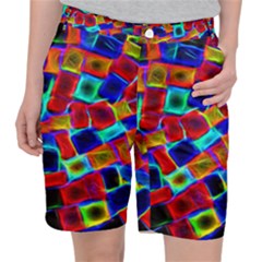 Neon Glow Glowing Light Design Pocket Shorts by HermanTelo