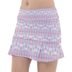 Seamless Pattern Background Tennis Skirt by HermanTelo