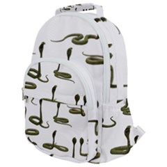 Snake Cobra Reptile Poisonous Rounded Multi Pocket Backpack by HermanTelo