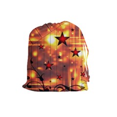 Star Radio Light Effects Magic Drawstring Pouch (large) by HermanTelo