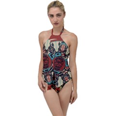 Grateful Dead Pacific Northwest Cover Go With The Flow One Piece Swimsuit by Sapixe