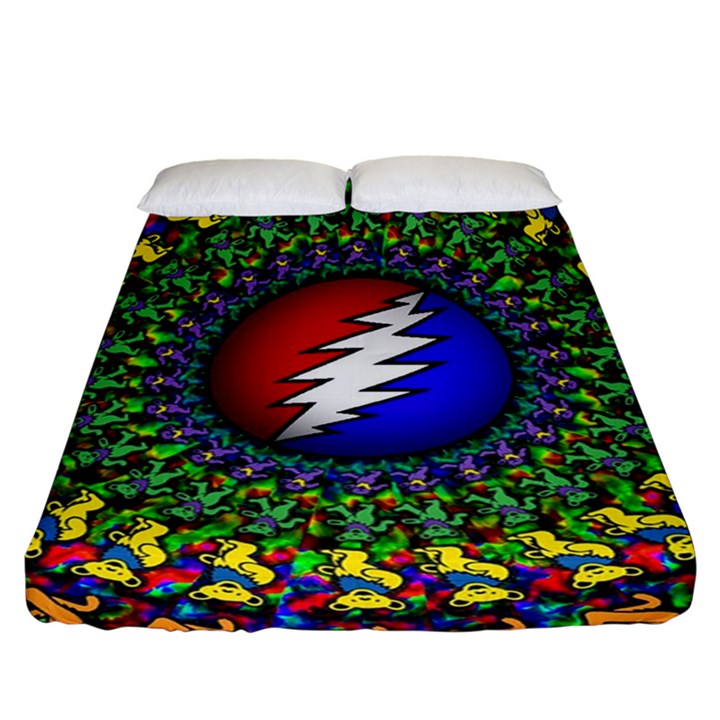 Grateful Dead Fitted Sheet (California King Size)