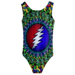 Grateful Dead Kids  Cut-out Back One Piece Swimsuit by Sapixe