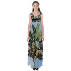 Palm Tree Empire Waist Maxi Dress by snowwhitegirl