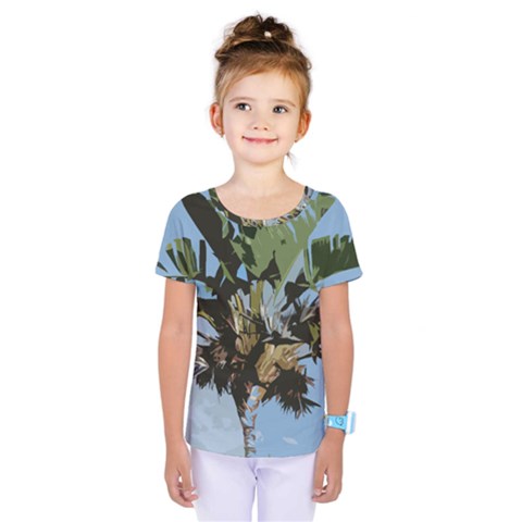 Palm Tree Kids  One Piece Tee by snowwhitegirl