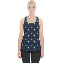 Peeled Banana On Blue Piece Up Tank Top by snowwhitegirl