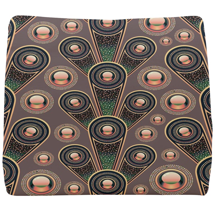 Abstract Pattern Green Seat Cushion