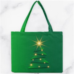 Christmas Tree Green Mini Tote Bag by HermanTelo