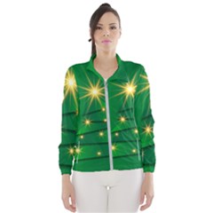 Christmas Tree Green Women s Windbreaker by HermanTelo