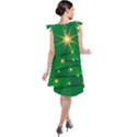 Christmas Tree Green Tie Up Tunic Dress View2