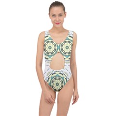 Circle Vector Background Abstract Center Cut Out Swimsuit by HermanTelo