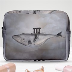 Awesome Whale In The Sky Make Up Pouch (large) by FantasyWorld7