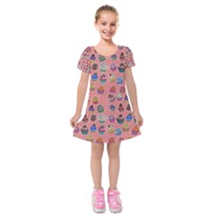 Cupcake Kids  Short Sleeve Velvet Dress by 100rainbowdresses