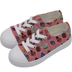 Cupcakes Kids  Low Top Canvas Sneakers by 100rainbowdresses