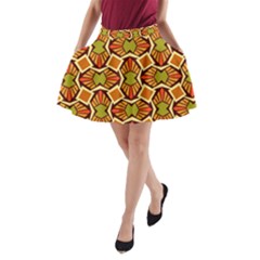 Geometry Shape Retro A-line Pocket Skirt by HermanTelo