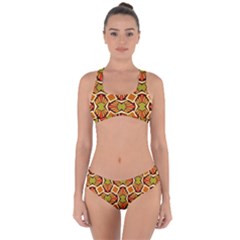 Geometry Shape Retro Criss Cross Bikini Set by HermanTelo