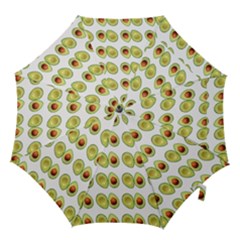 Pattern Avocado Green Fruit Hook Handle Umbrellas (medium) by HermanTelo