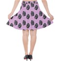 Girl Face Lilac Velvet High Waist Skirt View2