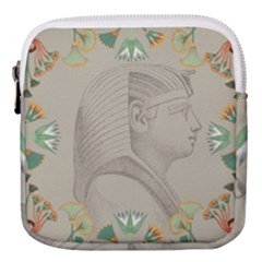 Pharaoh Egyptian Design Man King Mini Square Pouch by Sapixe