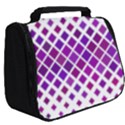 Pattern Square Purple Horizontal Full Print Travel Pouch (Big) View2