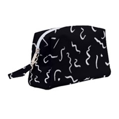 Scribbles Lines Painting Wristlet Pouch Bag (medium) by HermanTelo