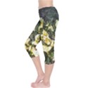 April Pansies Capri Leggings  View3