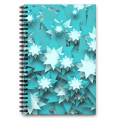 Stars Christmas Ice 3d 5 5  X 8 5  Notebook by HermanTelo