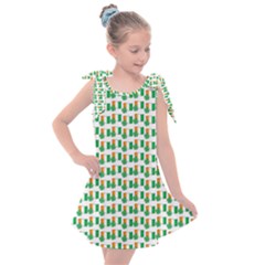 St-patricks Day Background Ireland Kids  Tie Up Tunic Dress by HermanTelo