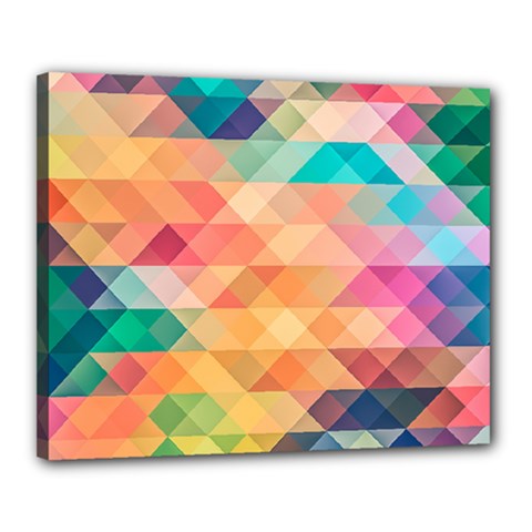 Texture Triangle Canvas 20  X 16  (stretched) by HermanTelo