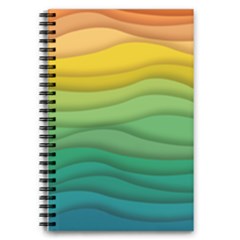 Waves Texture 5 5  X 8 5  Notebook by HermanTelo