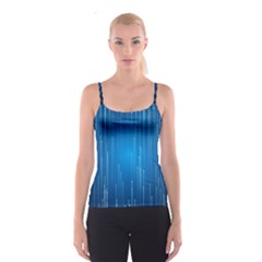 Abstract Rain Space Spaghetti Strap Top by Bajindul