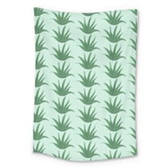 Aloe Plants Pattern Scrapbook Large Tapestry by Bajindul