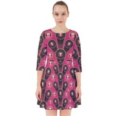 Background Abstract Pattern Smock Dress by Bajindul