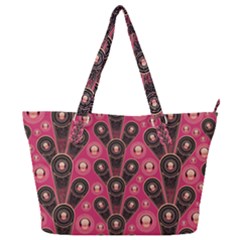 Background Abstract Pattern Full Print Shoulder Bag by Bajindul