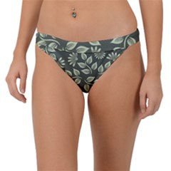 Flowers Pattern Spring Nature Band Bikini Bottom by Bajindul