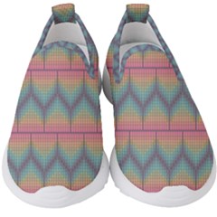 Pattern Background Texture Colorful Kids  Slip On Sneakers by Bajindul