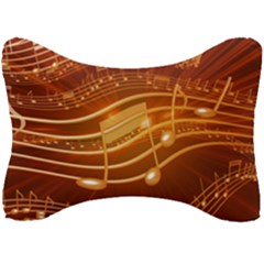 Music Notes Sound Musical Love Seat Head Rest Cushion by Bajindul