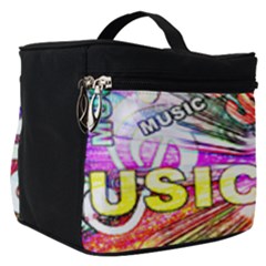 Music Abstract Sound Colorful Make Up Travel Bag (small) by Bajindul